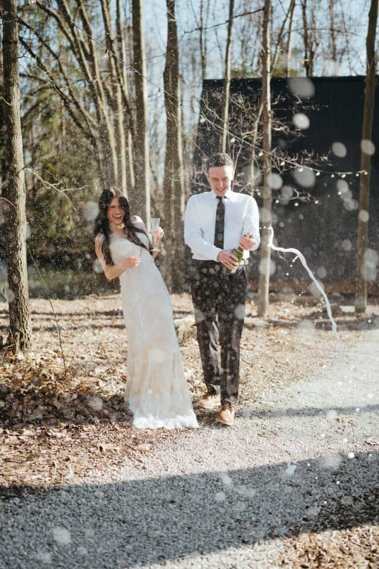 How to Pop Champagne for Your Elopement (The Safe & Simple Way)